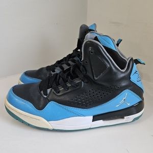 Jordan Men’s Black & Blue High-Top Sneakers